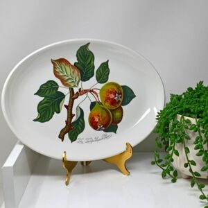 Portmeirion 11 Inch Oval Plate. "The Leinton Squash Pear"